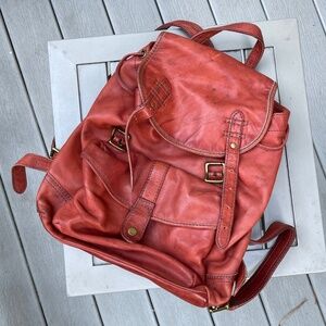 Frye leather backpack